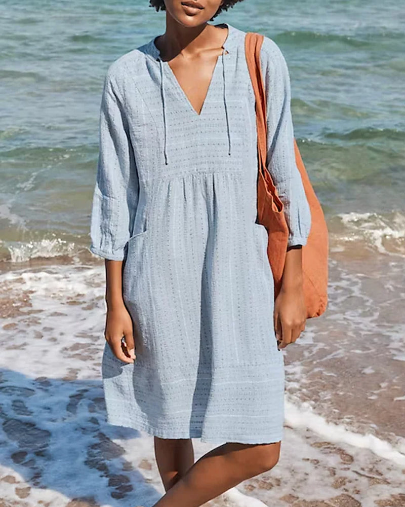 Womens Sundress Lightweight with Pockets - BritishMode