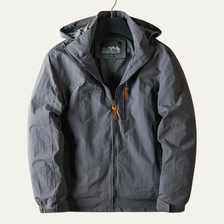 Mens Hiking Jacket Full Zip Functional Design