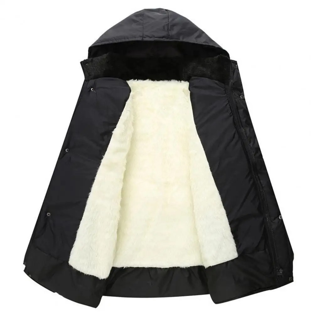 Mens Padded Hooded Jacket Insulated Warm Fit - BritishMode