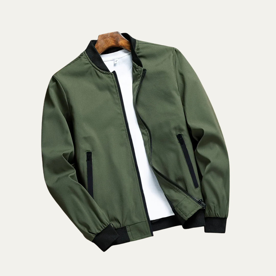 Mens Bomber Jacket Lightweight Casual Sports Style - BritishMode