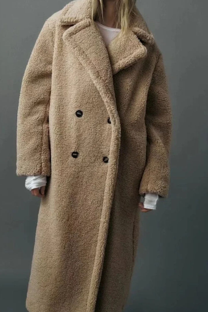 Womens Oversized Long Coat Relaxed Fit - BritishMode
