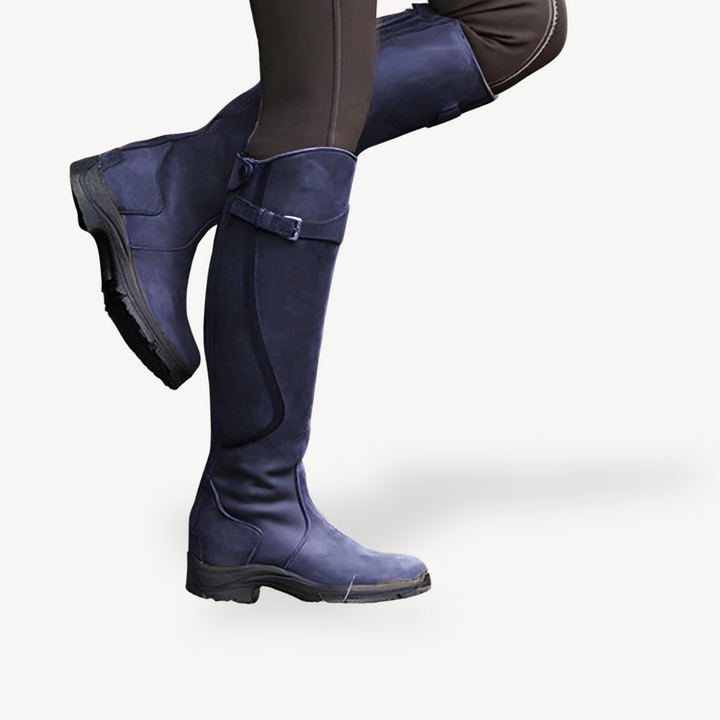 Womens Orthopedic Riding Boots PU Leather - BritishMode