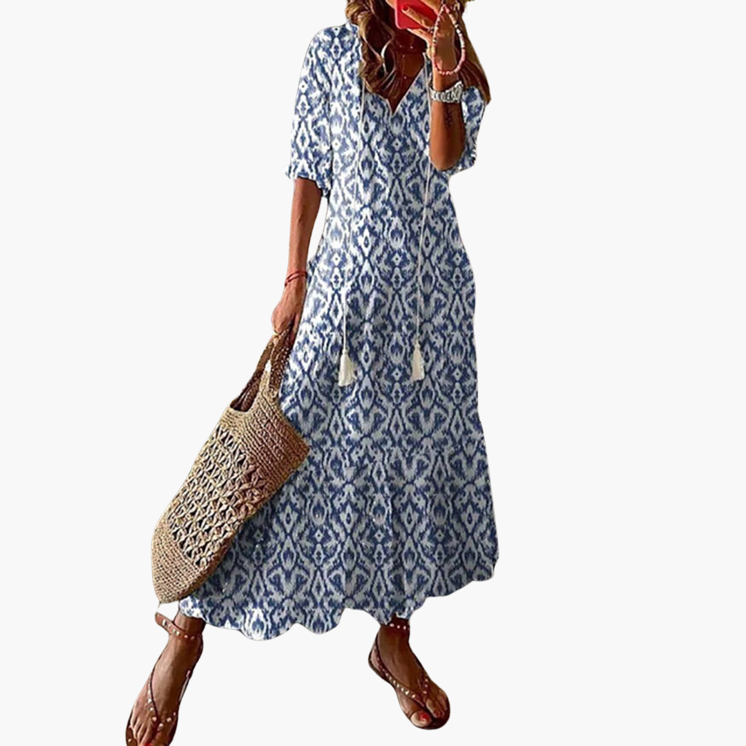Womens Maxi Dress Lightweight Relaxed Fit - BritishMode