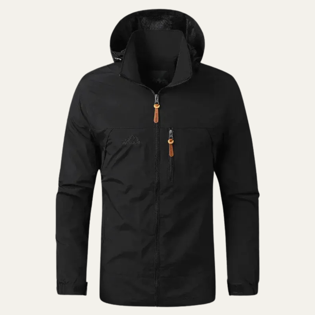 Mens Windbreaker Jacket Technical Hooded Lightweight - BritishMode