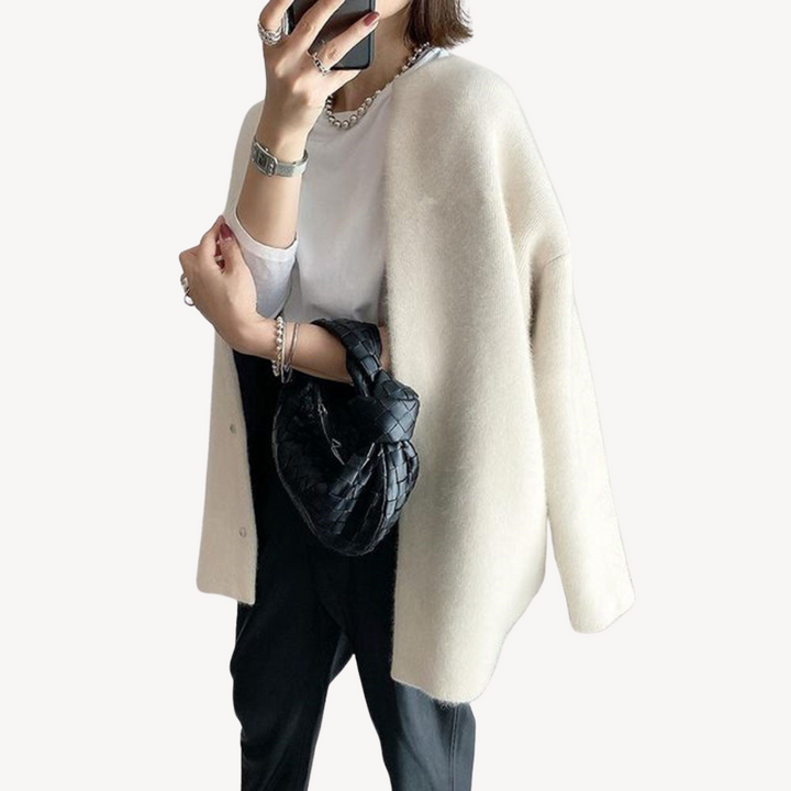 Womens Knit Cardigan Sweater Soft Fit