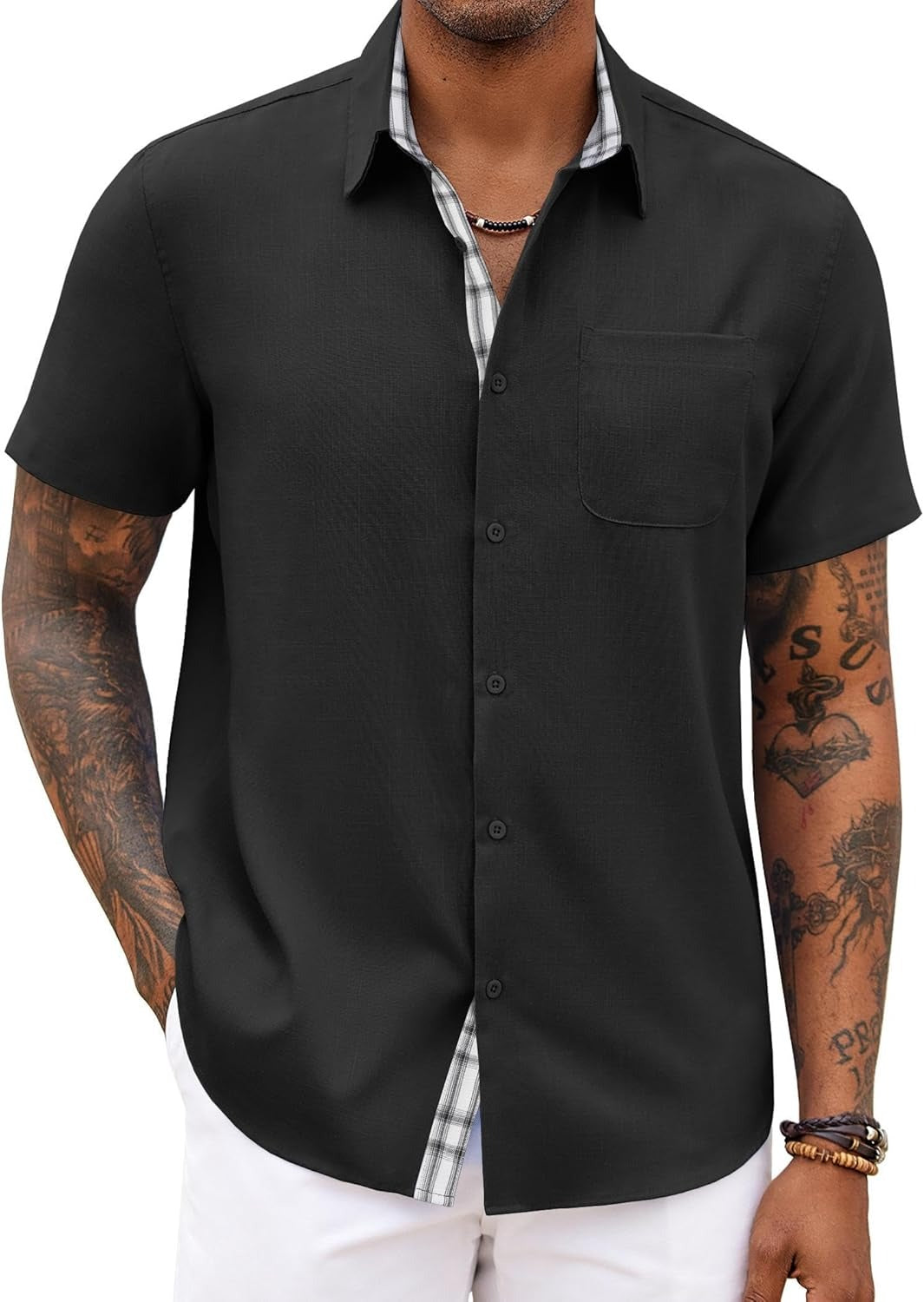 Mens Casual Beach Shirt Relaxed Fit