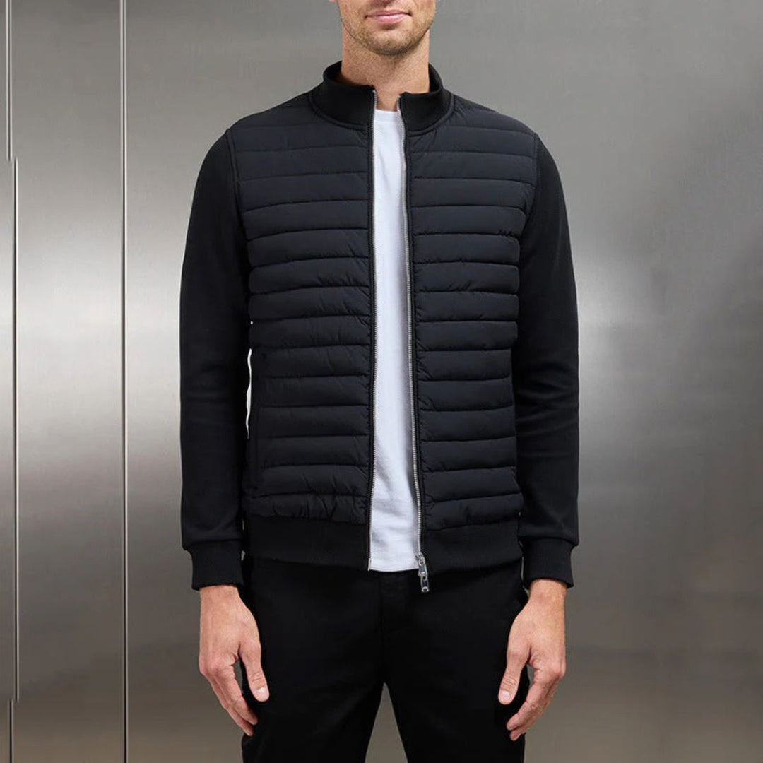 Mens Quilted Puffer Jacket Lightweight Insulated Coat