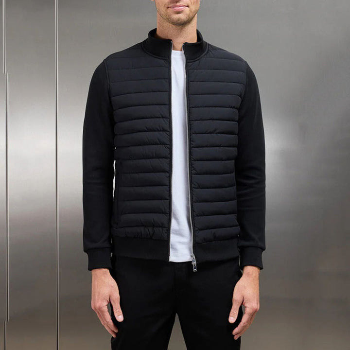 Mens Quilted Puffer Jacket Lightweight Insulated Coat