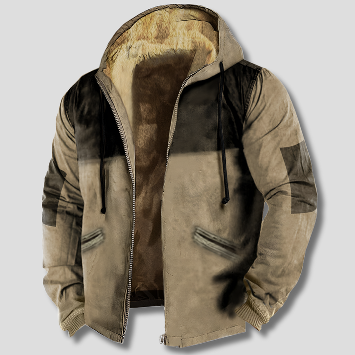 Mens Hooded Jacket Lightweight Casual Fit - BritishMode