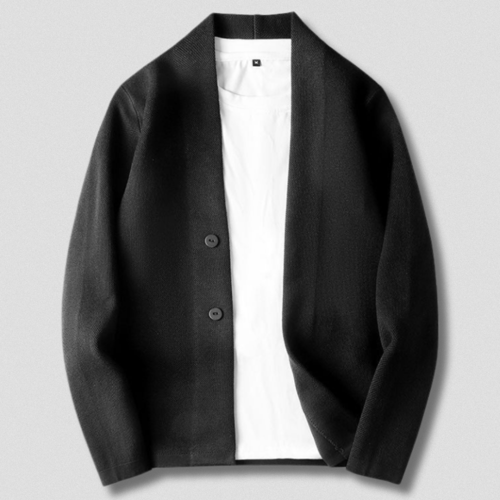 Mens Button Cardigan Relaxed Fit V-Neck