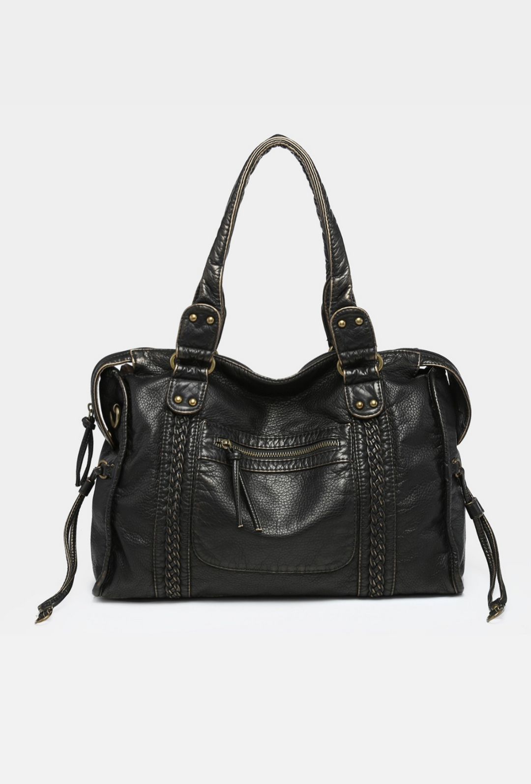 Womens Vintage Leather Shoulder Bag Classic Style - BritishMode