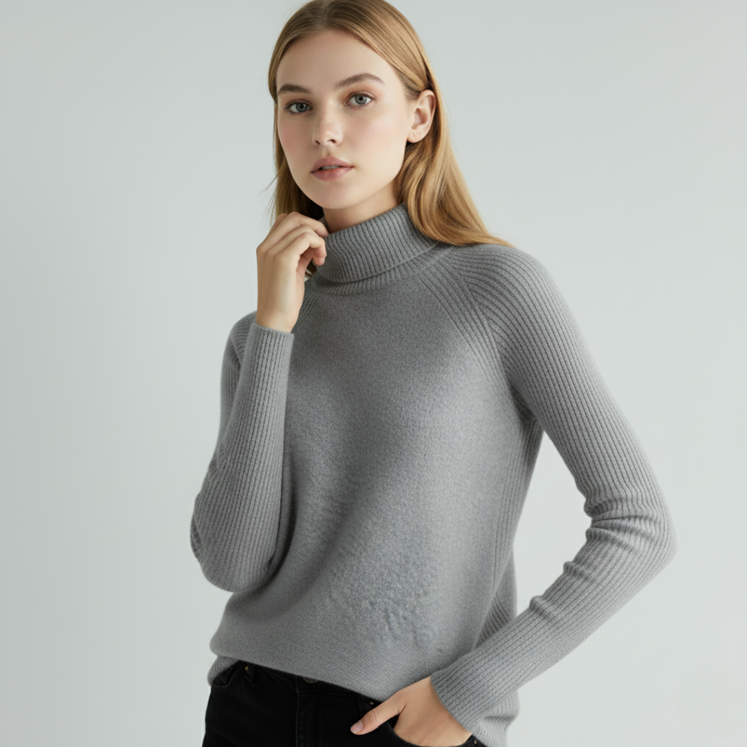Womens Wool Knit Sweater Soft Warm Fit