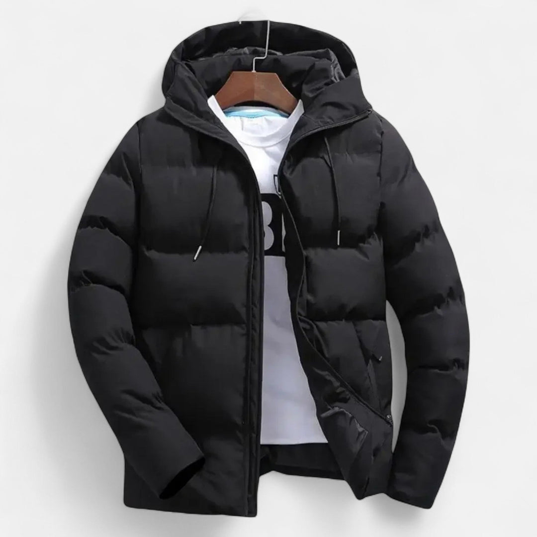 Mens Hooded Down Jacket Warm Insulated Winter - BritishMode