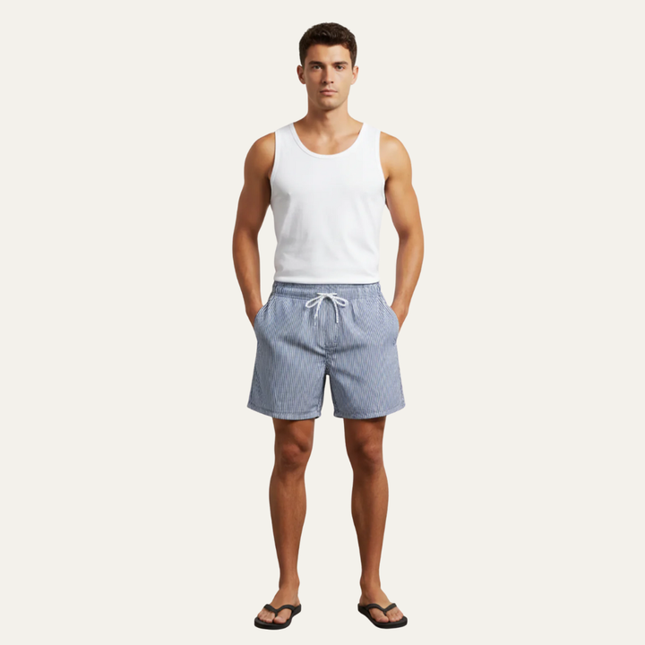 Mens Board Shorts Drawstring Relaxed Fit - BritishMode