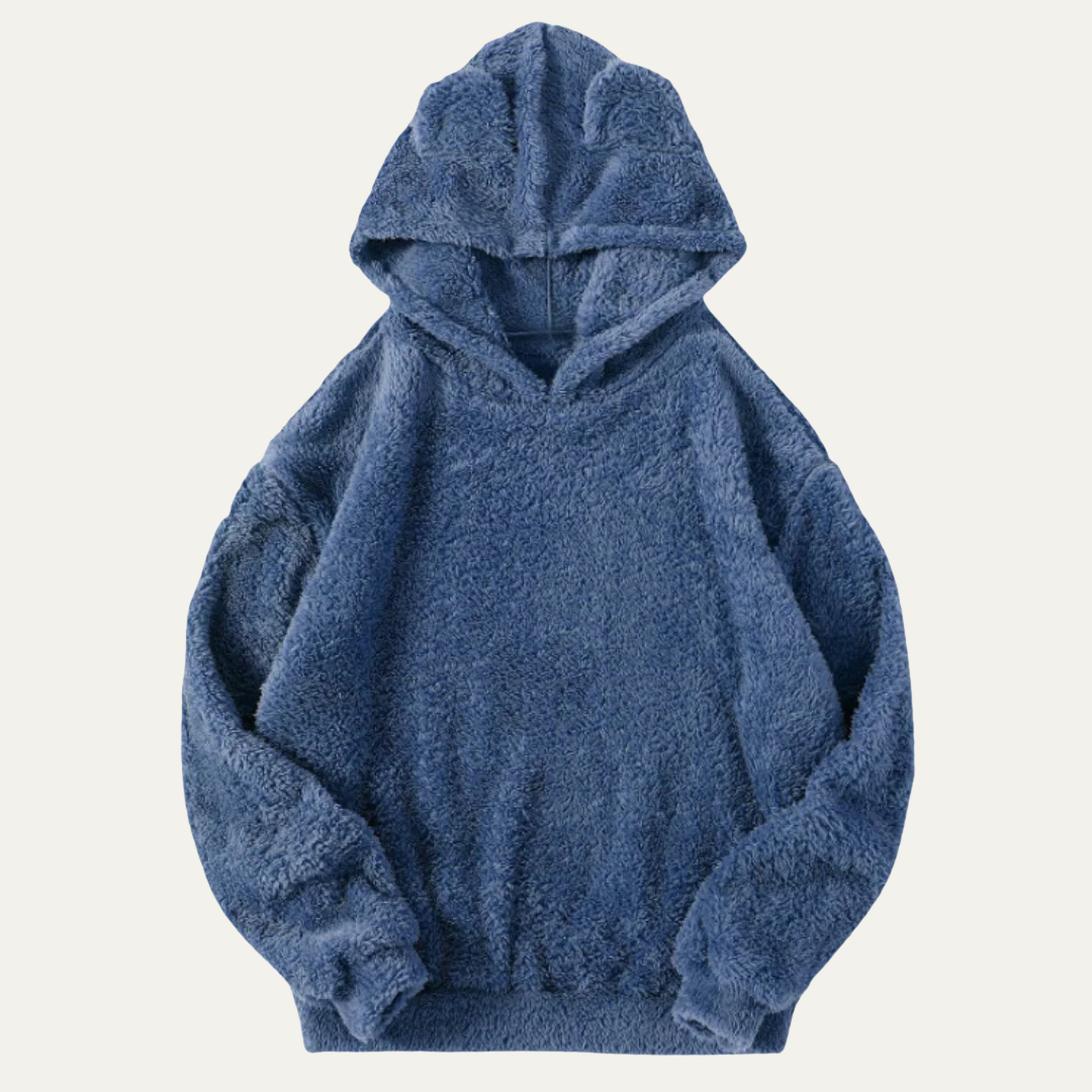 Mens Sherpa Fleece Hoodie Soft Pullover Fit - BritishMode