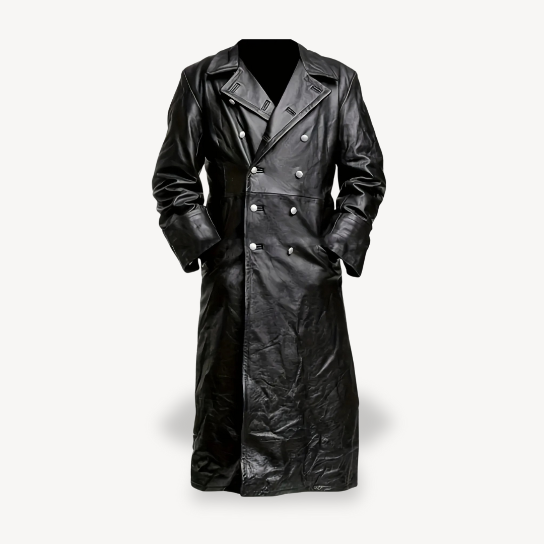 Mens Trench Coat Double-Breasted Classic Fit - BritishMode