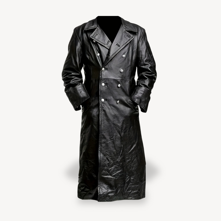 Mens Trench Coat Double-Breasted Classic Fit - BritishMode