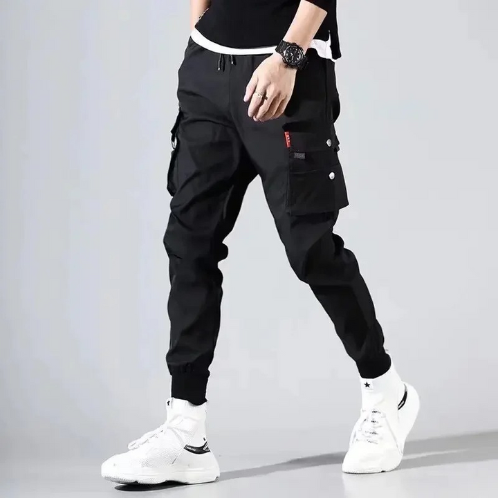 Mens Sweatpants Cotton Blend Relaxed Fit Elastic Bottoms - BritishMode