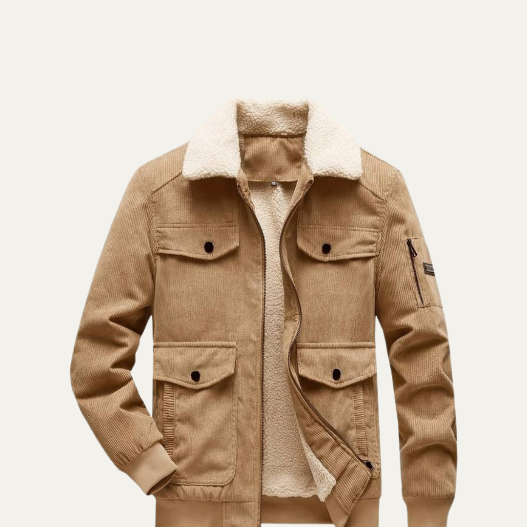 Mens Military Parka Fur Lined Multi Pocket Heavy Duty - BritishMode