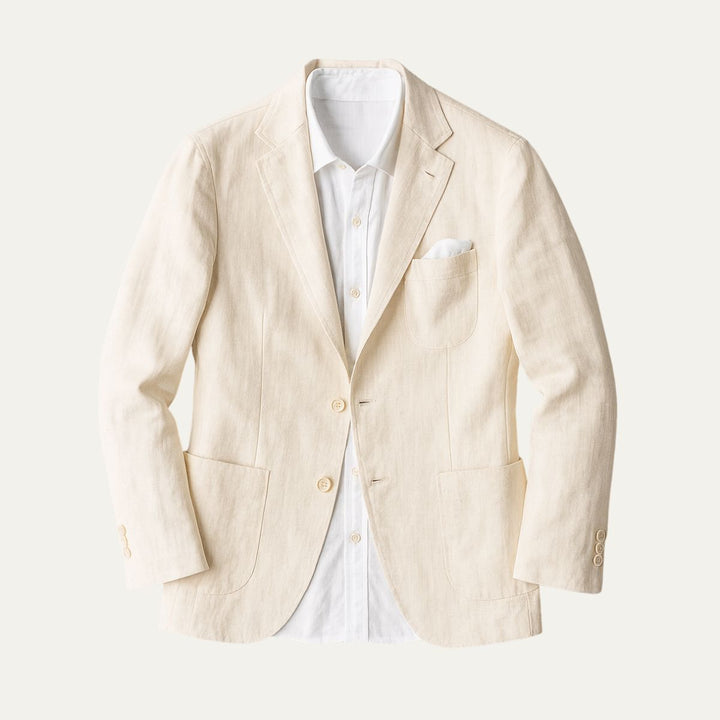 Mens Linen Blazer Formal Fit Summer Wedding Guest