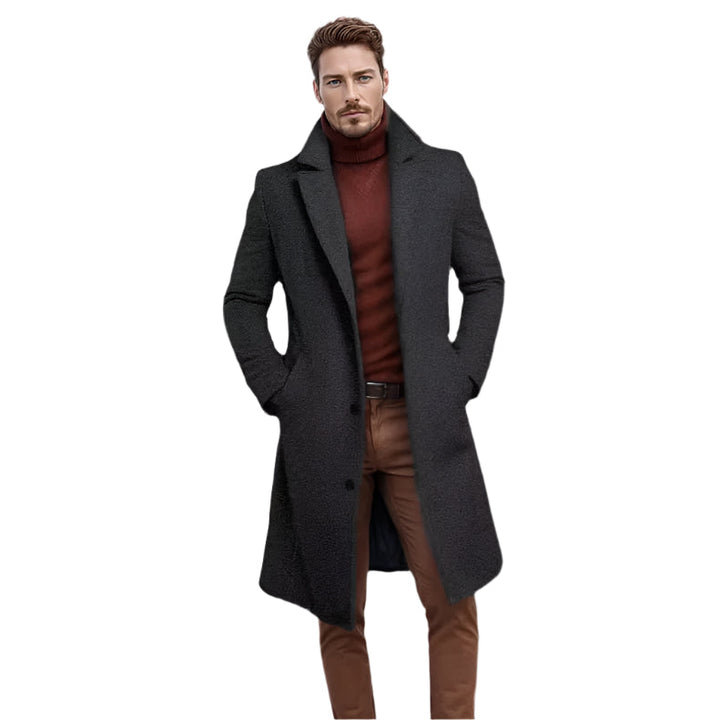 Mens Trench Coat Classic Fit Elegant Design