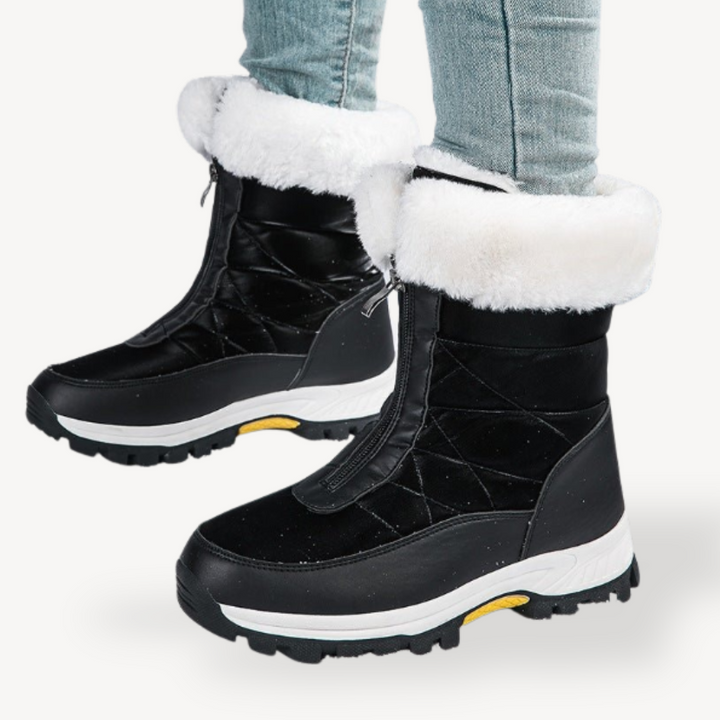 Womens Snow Boots Faux Fur Lined Orthopedic - BritishMode