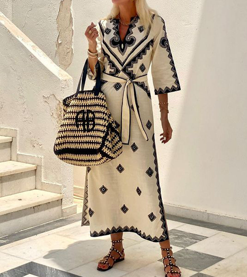 Womens Maxi Dress Lightweight Casual Short Sleeve - BritishMode
