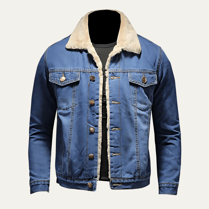 Mens Corduroy Bomber Jacket with Faux Fur Collar Relaxed Fit - BritishMode