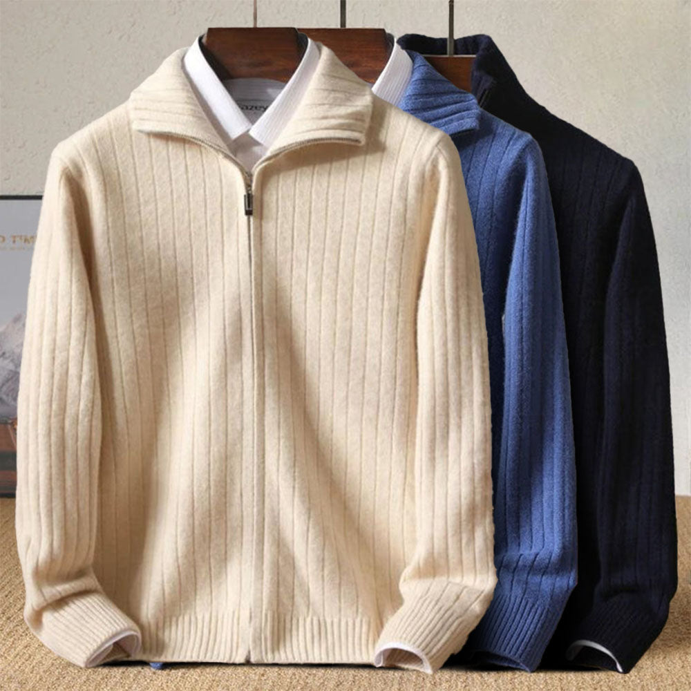 Mens Cashmere Knit Cardigan Classic Fit Sweater