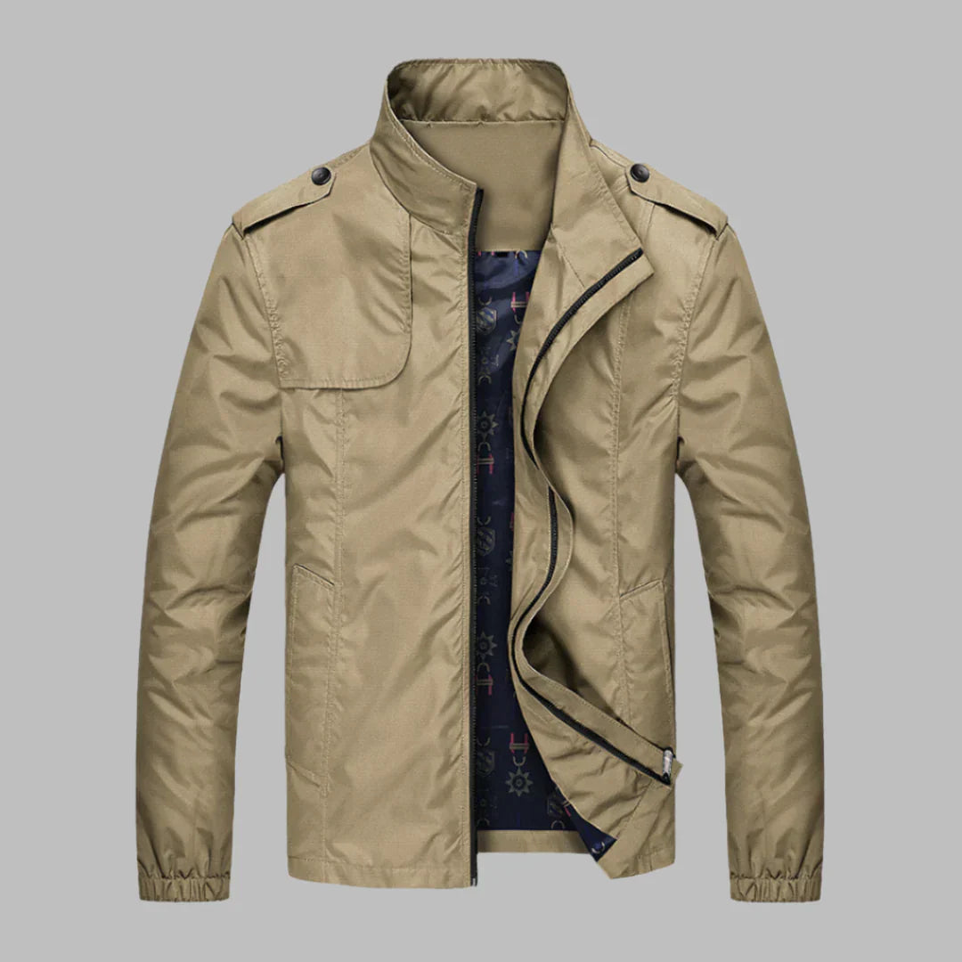 Mens Jacket with Zip-Up Front Casual Fit - BritishMode