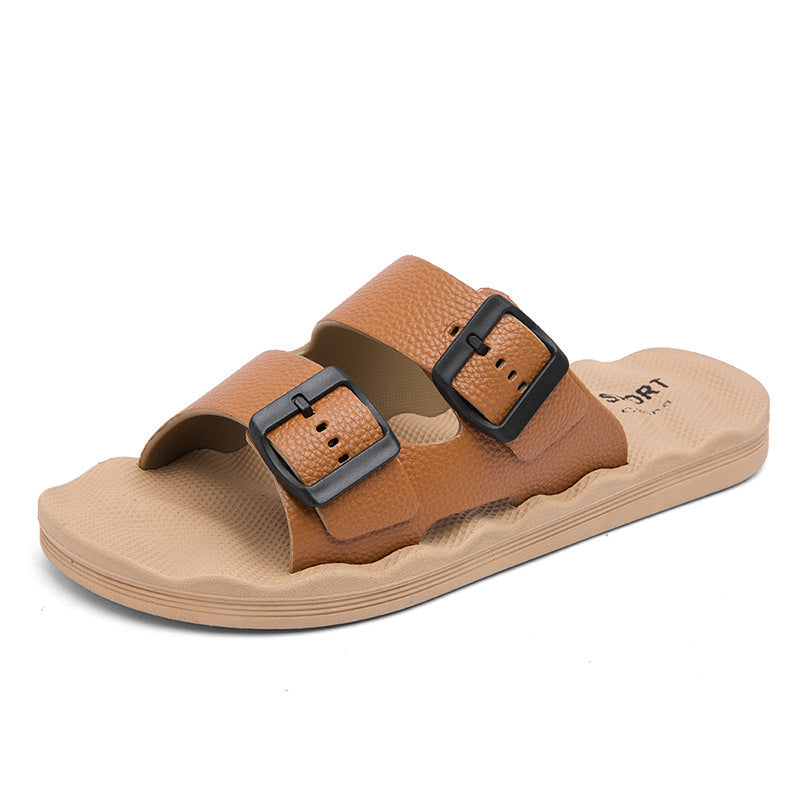 Unisex Adjustable Dual-Strap Sandals with Ergonomic Sole