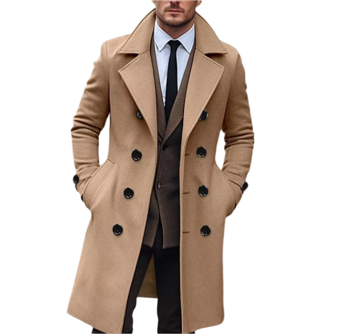 Mens Casual Trench Coat Lightweight Classic Fit