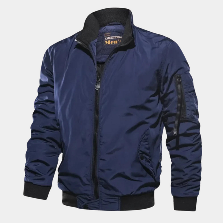 Mens Bomber Jacket Padded Sleek Fit - BritishMode