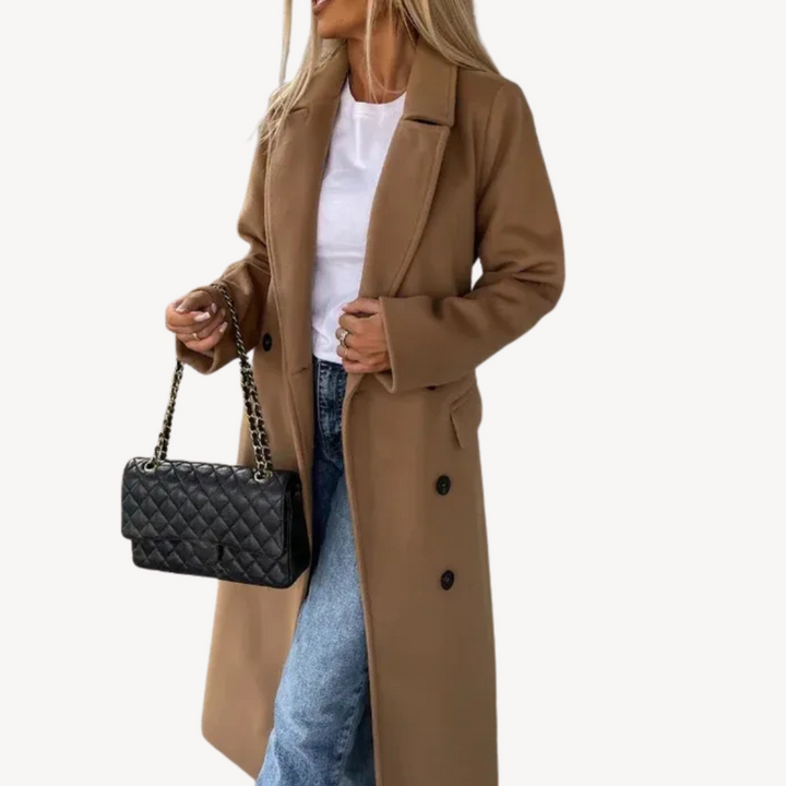 Womens Long Trench Coat Classic Fit - BritishMode