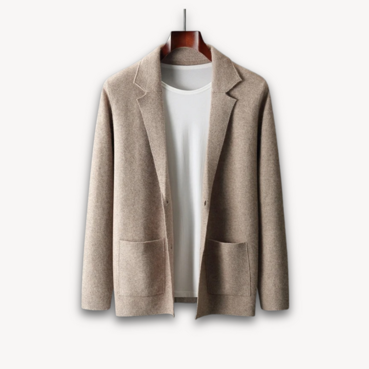 Mens Casual Blazer Cashmere Wool Blend Lightweight - BritishMode