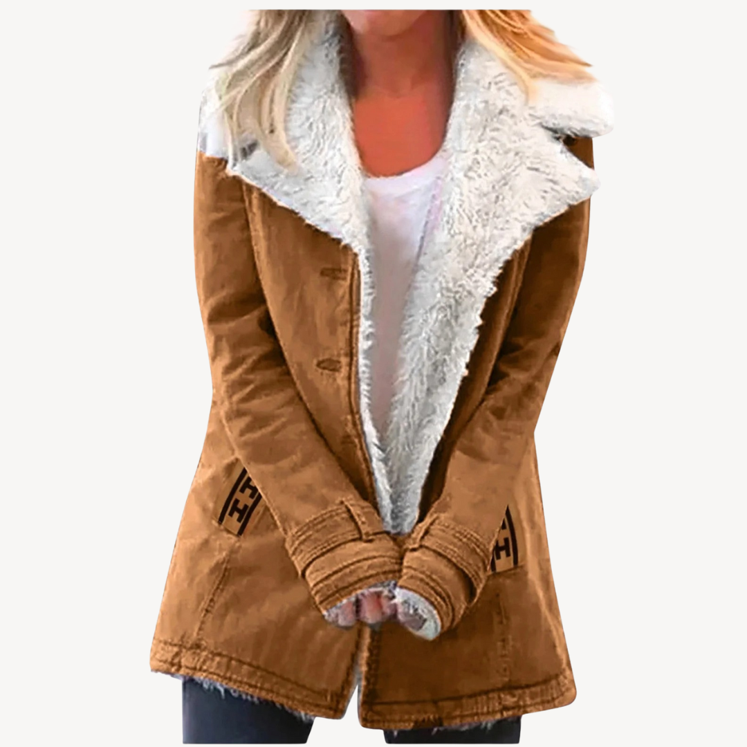 Womens Winter Jacket with Fleece Lining Regular Fit