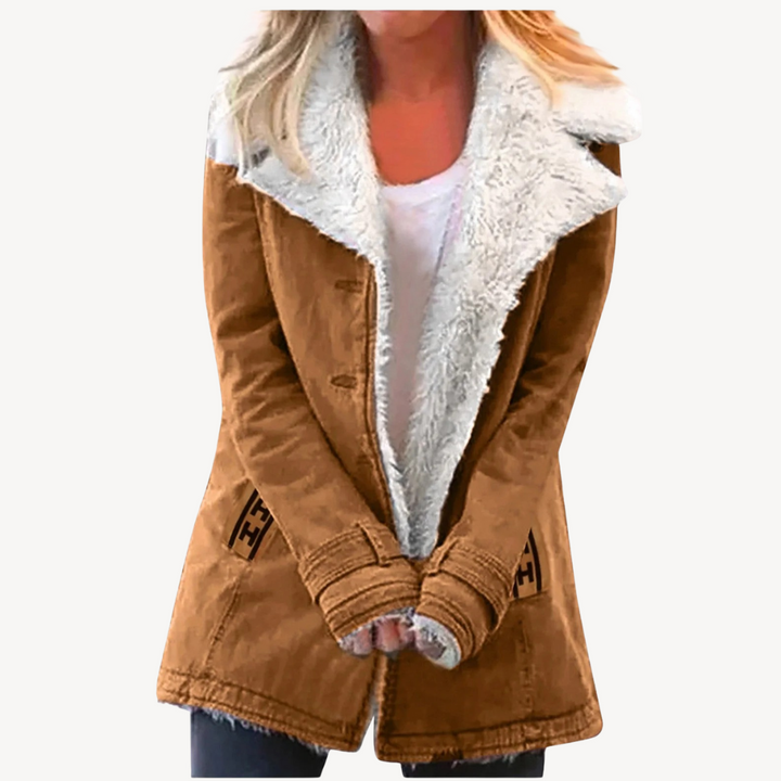 Womens Winter Jacket with Fleece Lining Regular Fit
