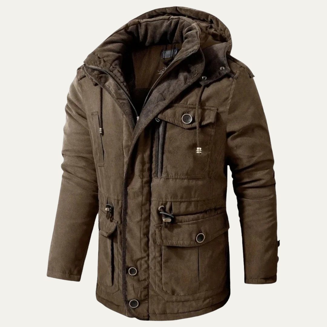 Mens Corduroy Utility Jacket Sherpa Collar