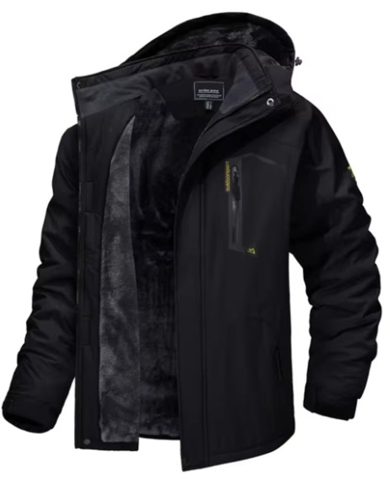 Mens Outdoor Jacket Waterproof Durable Fit