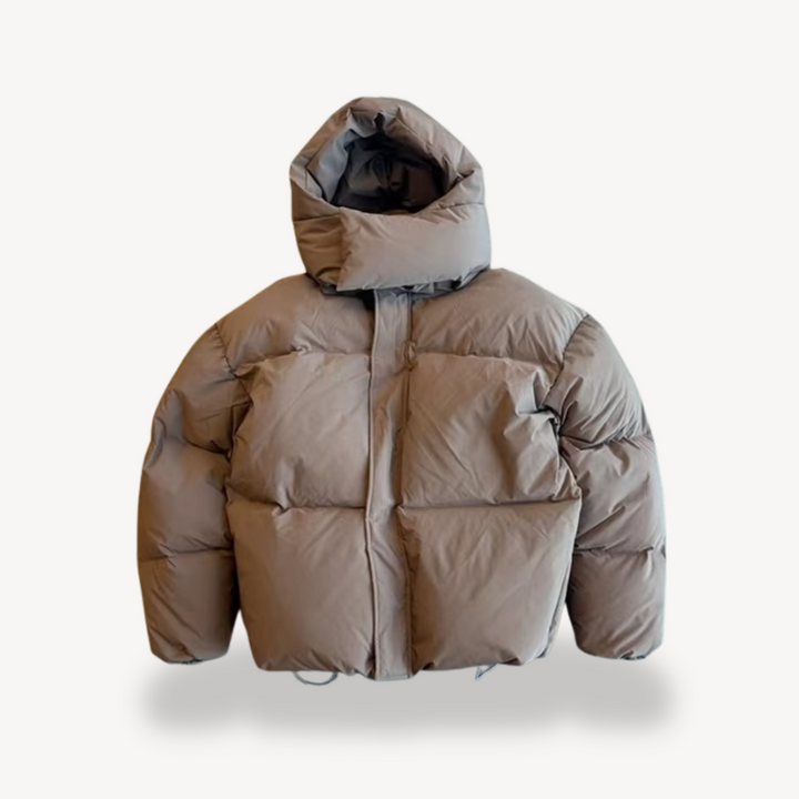 Womens Puffer Jacket with Hooded Design