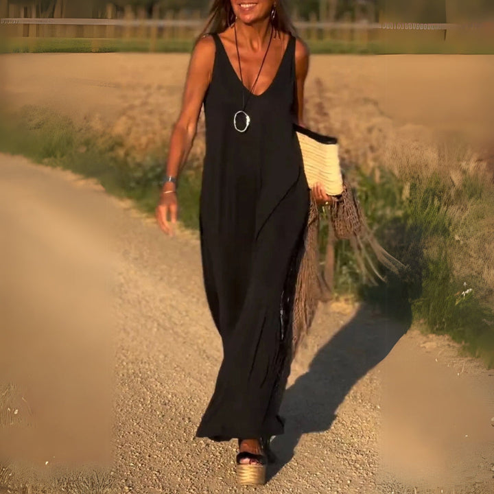 Womens Long Dress Chiffon Elegant Fit