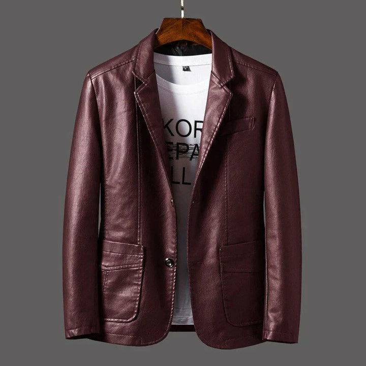 Mens Leather Jacket Stylish Fit