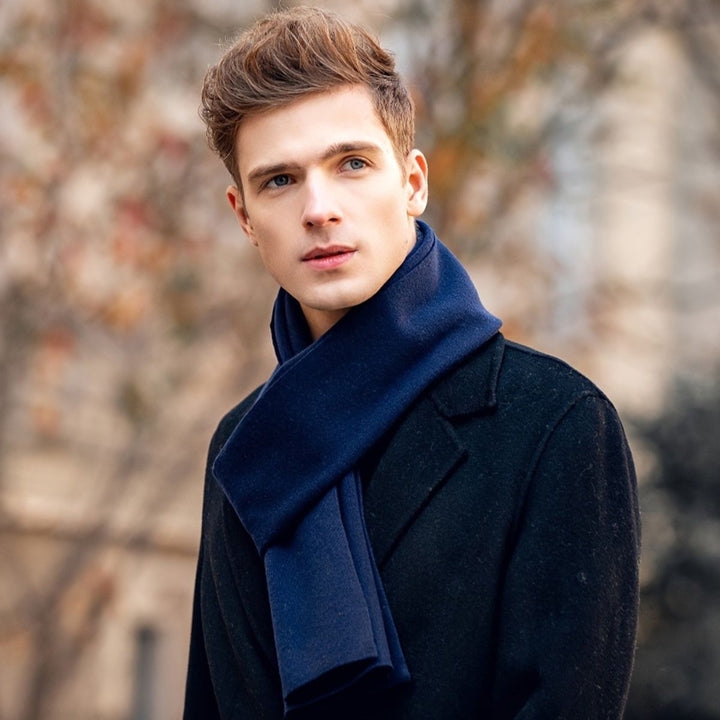 Mens Scarf Cashmere Merino Wool Soft
