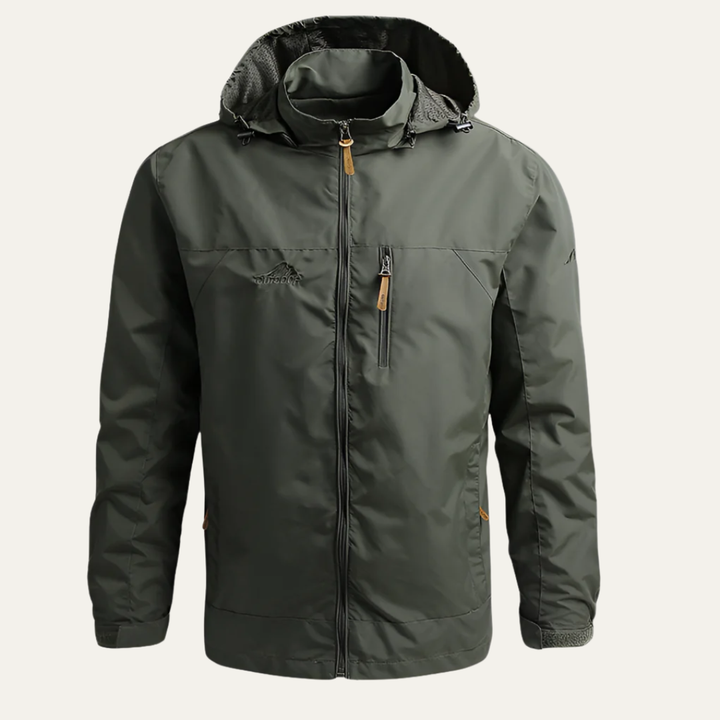 Mens Field Jacket Waterproof Windbreaker Lightweight Fit