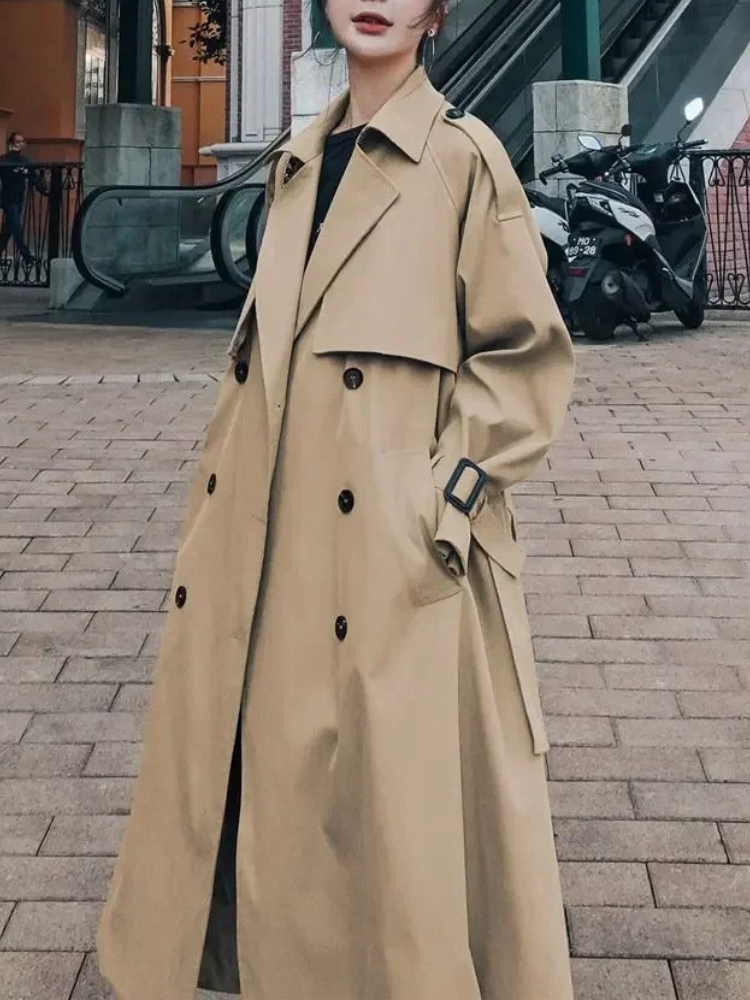 Womens Waterproof Long Coat Elegant Fit - BritishMode