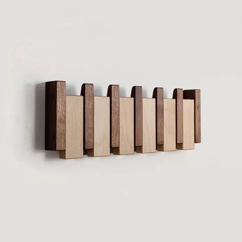 Rustic Wooden Coat Rack Entryway Storage Organizer - BritishMode