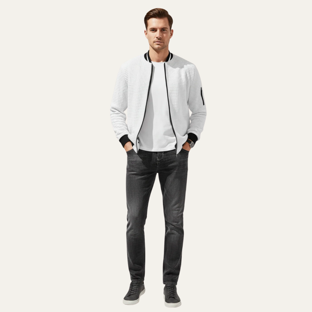Mens Casual Sweater Quarter Zip Pullover - BritishMode