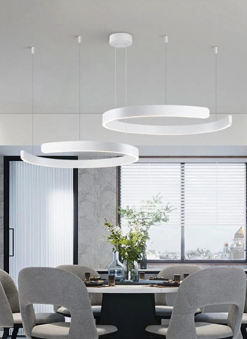 LED Ceiling Fixture Circular Soft Warm Lighting