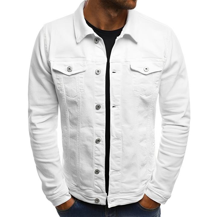 Mens Denim Jacket Lightweight Relaxed Fit
