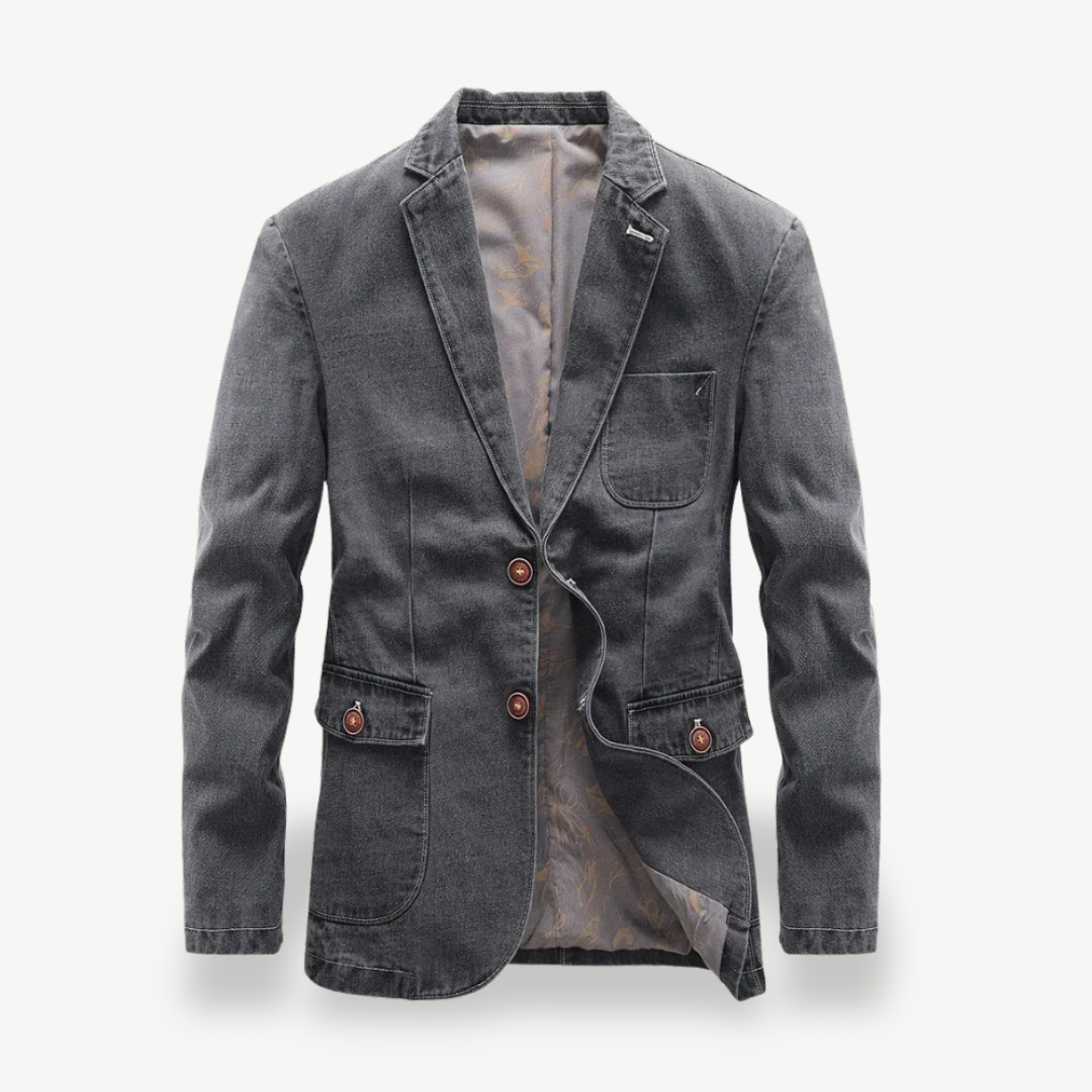 Mens Denim Blazer Casual Fit